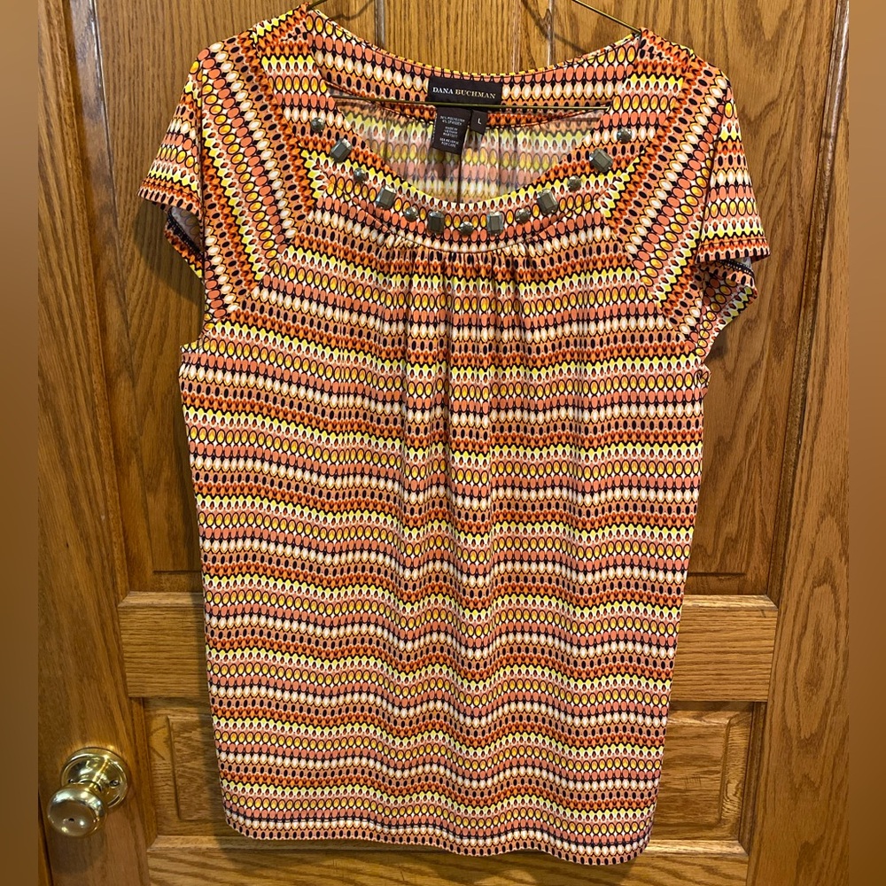 Dana Buchman Patterned Tee